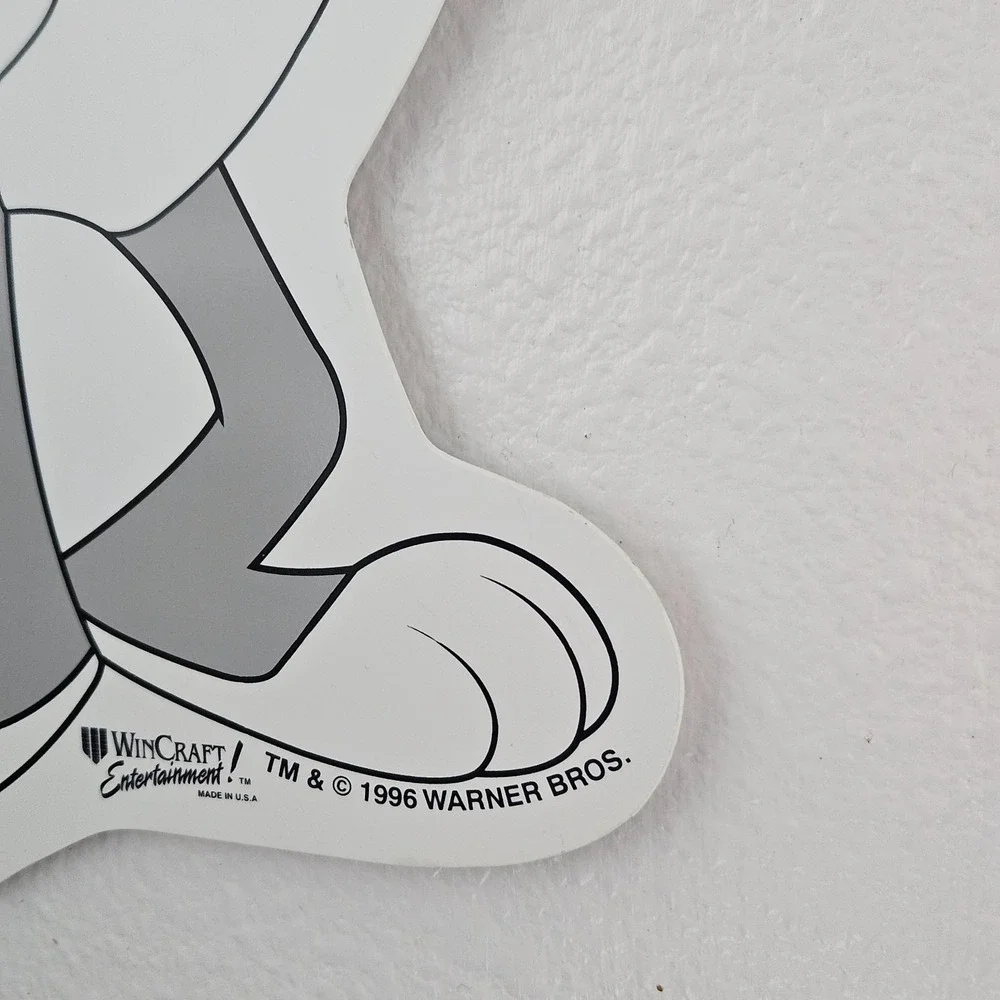 Vintage‎ 1996 Wincraft Looney Tunes Warner Bros Bugs Bunny vinyl wall decal